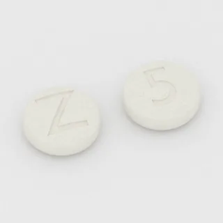 Amlodipine 10 mg tablet: white, round, 8 mm, imprinted Z on one side and 5 on the other.