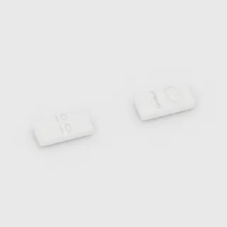 Buspirone 30 mg tablet: white, rectangular, 16 mm, double scored, imprinted 10 10 10.
