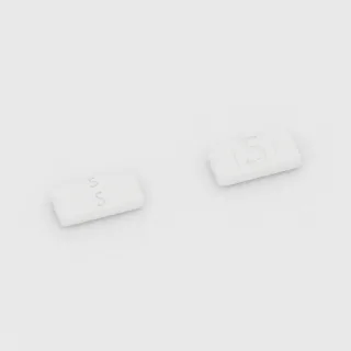 Buspirone 15 mg tablet: white, rectangular, 15 mm, double scored, imprinted 5 5 5.