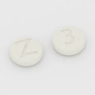 Amlodipine 5 mg tablet: white, round, 6 mm, imprinted Z on one side and 3 on the other.