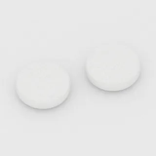 Acarbosa, tableta de 100 mg: blanca, redonda, 9 mm, sin inscripción.