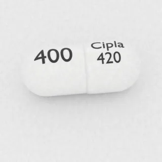 Celecoxib 400 mg capsule: white, 23 mm, imprinted Cipla 420 400.