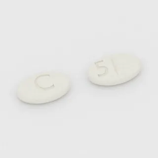 कैबरगोलिन 0.5 mg टैबलेट: सफ़ेद, अंडाकार, 7 mm, विभाजन रेखा सहित, एक तरफ़ इम्प्रिंट C और दूसरी तरफ़ 5।