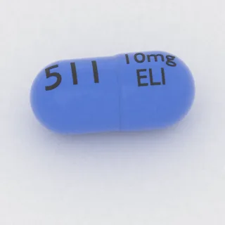 एम्फेटामाइन और डेक्सट्रोएम्फेटामाइन 2.5 mg / 2.5 mg / 2.5 mg / 2.5 mg कैप्सूल: नीला, 16 mm, इम्प्रिंट 10mg ELI 511।