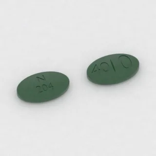 Cimetidine 400 mg tablet: green, oval, 16 mm, scored, imprinted N 204 400.