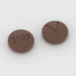 Amitriptilin 50 mg tablet: kahverengi, yuvarlak, 8 mm, bir yüzünde 2103, diğer yüzünde V baskısı var.