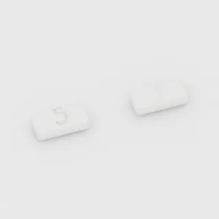 Buspirone 5 mg tablet: white, rectangular, 7 mm, scored, imprinted 5.