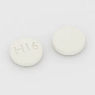 Bisoprolol 10 mg tablet: white, round, 7 mm, imprinted H16.