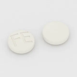 Bisoprolol 10 mg tablet: white, round, 7 mm, imprinted FE.
