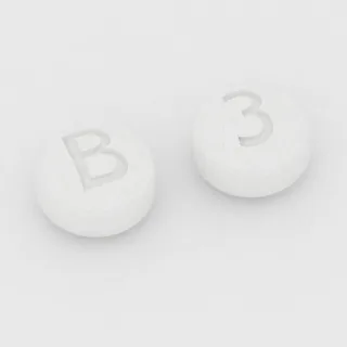 Asenapin 5 mg Tablette: weiß, rund, 3 mm, Prägung B auf der einen Seite und 3 auf der anderen.