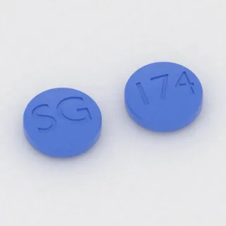 Bupropion 100 mg tablet: mavi, yuvarlak, 9 mm, bir yüzünde SG, diğer yüzünde 174 baskısı var.