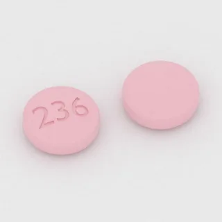 Ambrisentan 5 mg Tablette: rosa, rund, 7 mm, Prägung 236.