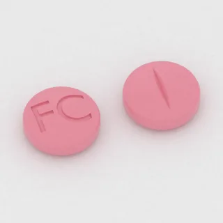 Bisoprolol 5 mg tablet: pink, round, 6 mm, scored, imprinted FC.