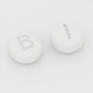 Asenapin 5 mg Tablette: weiß, rund, 3 mm, Prägung B auf der einen Seite und 1 auf der anderen.