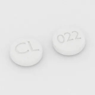 Carisoprodol 350 mg Tablette: weiß, rund, 5 mm, Prägung CL auf der einen Seite und 022 auf der anderen.