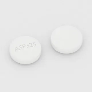 Aspirin 325 mg tablet: white, round, 10 mm, imprinted ASP325.