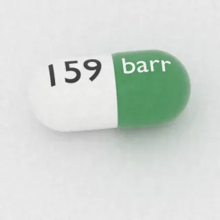 क्लोरडायज़ेपॉक्साइड 25 mg कैप्सूल: हरा और सफ़ेद, 14 mm, एक तरफ़ इम्प्रिंट barr और दूसरी तरफ़ 159।