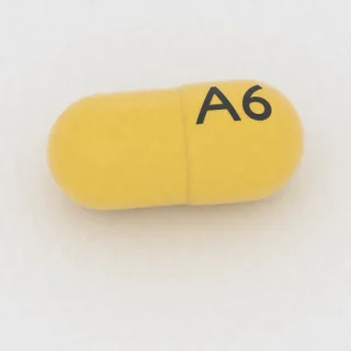 Benzonatat 200 mg Kapsel: gelb, 16 mm, Prägung A6.