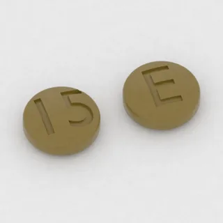 Benazepril 10 mg tablet: yellow, round, 5 mm, imprinted 15 on one side and E on the other.