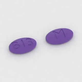 Brivaracetam 75 mg tablet: purple, oval, 13 mm, imprinted B13 on one side and M on the other.