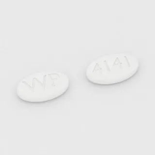 Carvedilol 12.5 mg tablet: white, oval, 11 mm, imprinted WP on one side and 4141 on the other.