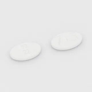 Amoksycylina + kwas klawulanowy 875 mg / 125 mg, tabletka: biała, owalna, 22 mm, z linią podziału, z oznaczeniem 93 22 75.