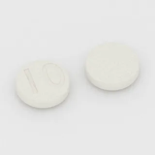 एसेनापिन 10 mg टैबलेट: सफ़ेद, गोल, 12 mm, इम्प्रिंट 10।