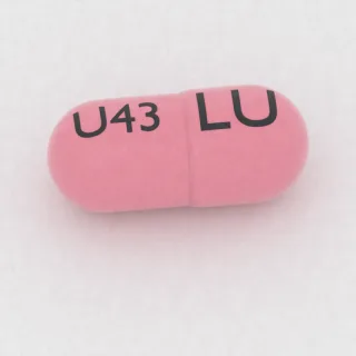 सेफिक्सिम 400 mg कैप्सूल: गुलाबी और गुलाबी, 22 mm, एक तरफ़ इम्प्रिंट LU और दूसरी तरफ़ U43।