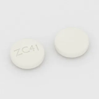 Carvedilol 12.5 mg tablet: white, round, 8 mm, imprinted ZC41.