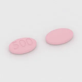 Capecitabin 500 mg Tablette: rosa, oval, 16 mm, Prägung 500.