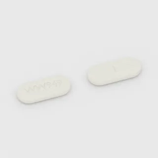 Amoksycylina + kwas klawulanowy 875 mg / 125 mg, tabletka: biała, w kształcie kapsułki, 22 mm, z linią podziału, z oznaczeniem WW949.