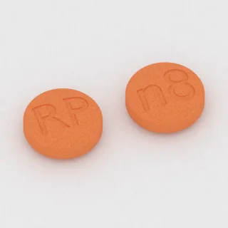 Buprenorfin ve nalokson 8 mg / 2 mg tablet: turuncu, yuvarlak, 11 mm, bir yüzünde RP, diğer yüzünde n8 baskısı var.