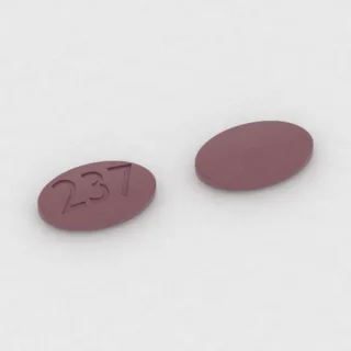 Ambrisentan 10 mg Tablette: rosa, oval, 10 mm, Prägung 237.