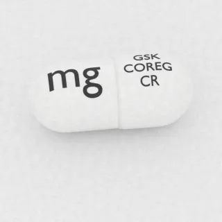 Karvedilol 80 mg kapsül: beyaz, 22 mm, üzerinde GSK COREG CR 80 mg baskısı var.