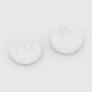Albuterol 4 mg tablet: white, round, 8 mm, scored, imprinted MP on one side and 88 on the other.