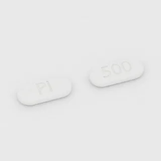 Capecitabin 500 mg Tablette: weiß, kapselförmig, 11 mm, Prägung PI auf der einen Seite und 500 auf der anderen.