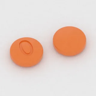 Bisacodyl 5 mg tablet: orange, round, 5 mm, imprinted 0.