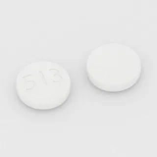 Chlorpromazine 200 mg tablet: white, round, 12 mm, imprinted 513.