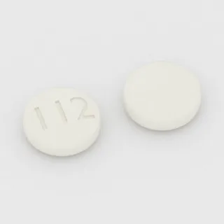 Bisoprolol 10 mg Tablette: weiß, rund, 7 mm, Prägung 112.