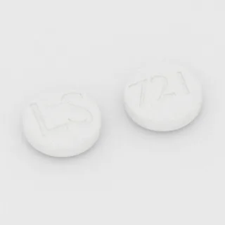 Acetazolamid 250 mg Tablette: weiß, rund, 11 mm, Prägung LS auf der einen Seite und 721 auf der anderen.