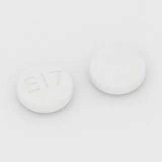 Karyzoprodol 350 mg, tabletka: biała, okrągła, 10 mm, z oznaczeniem E17.
