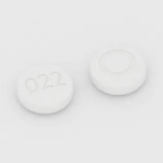 Amlodipine 5 mg tablet: white, round, 8 mm, imprinted 022 on one side and O on the other.