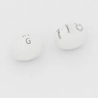 قرص كابرغولين 0.5 mg: أبيض، بيضاوي، 2 مم، محزّز، النقش IN G 118.