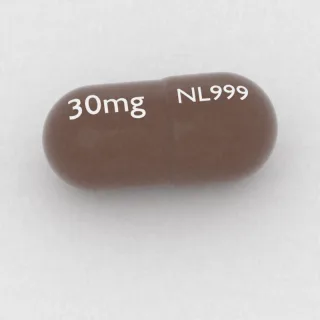 सेविमेलिन 30 mg कैप्सूल: भूरा, 16 mm, एक तरफ़ इम्प्रिंट NL999 और दूसरी तरफ़ 30mg।