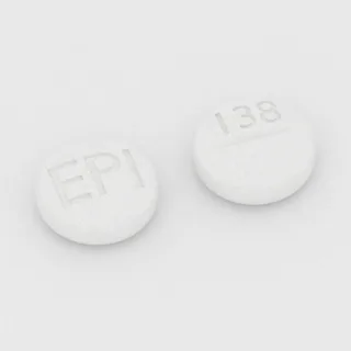 Benztropine 2 mg tablet: white, round, 7 mm, scored, imprinted EPI on one side and 138 on the other.