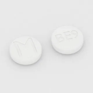 Budesonide 9 mg tablet: white, round, 10 mm, imprinted M on one side and BE9 on the other.