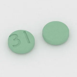 Amitriptilin 25 mg tablet: yeşil, yuvarlak, 6 mm, üzerinde 31 baskısı var.