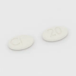 Clobazam 20 mg tablet: white, oval, 11 mm, scored, imprinted C on one side and 20 on the other.