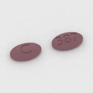 Ambrisentan 10 mg Tablette: rosa, oval, 10 mm, Prägung C auf der einen Seite und 387 auf der anderen.