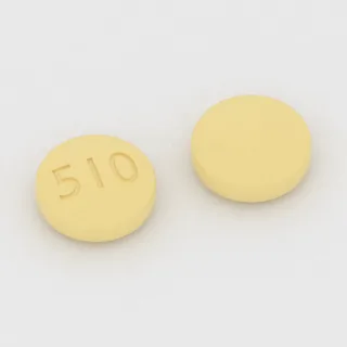 Chlorpromazine 25 mg tablet: yellow, round, 8 mm, imprinted 510.